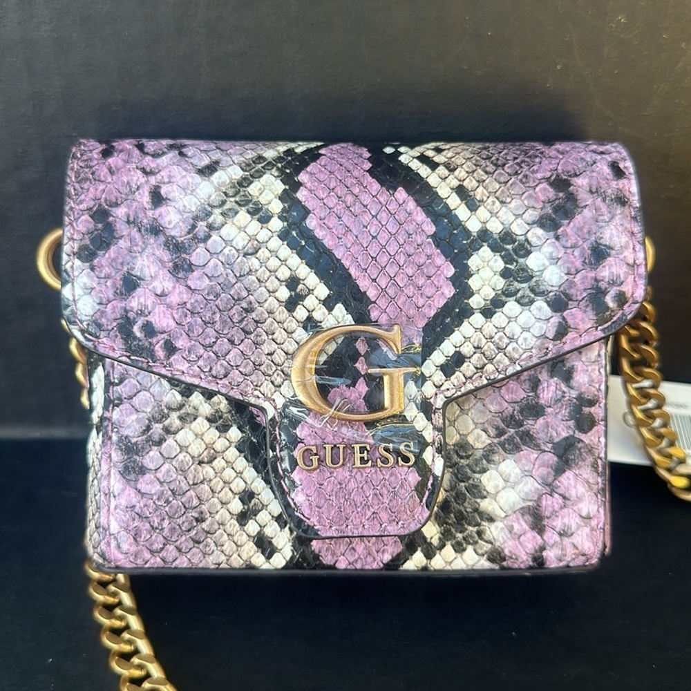 New GUESS Shenny Python Micro Mini Crossbody - Picture 7 of 9